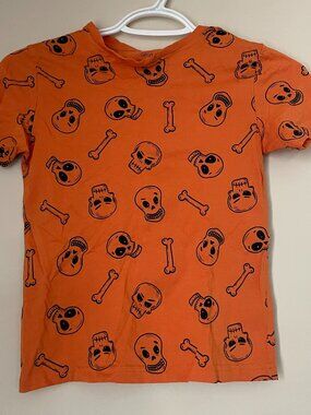 Halloween Skull Print Tee